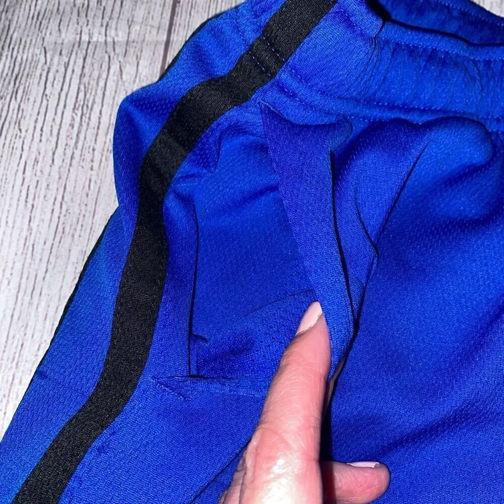 Old Navy active youth boys L pull on athletic shorts blue & black